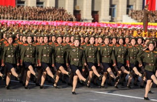 朝鲜女兵风采