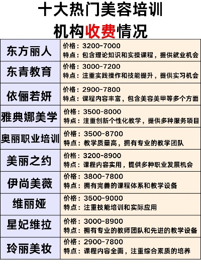 美容培训学费，全面探讨与深入分析